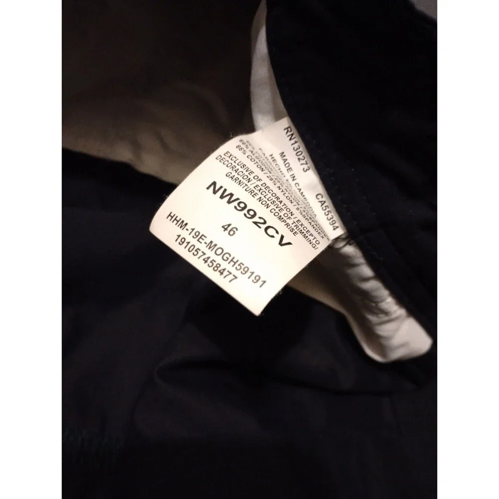 Wrangler Men's Size 46 Outdoor Performance Zip Cargo Shorts Black POLYESTER
